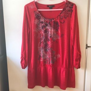 Style&Co Three-Quarter sleeve Tunic
